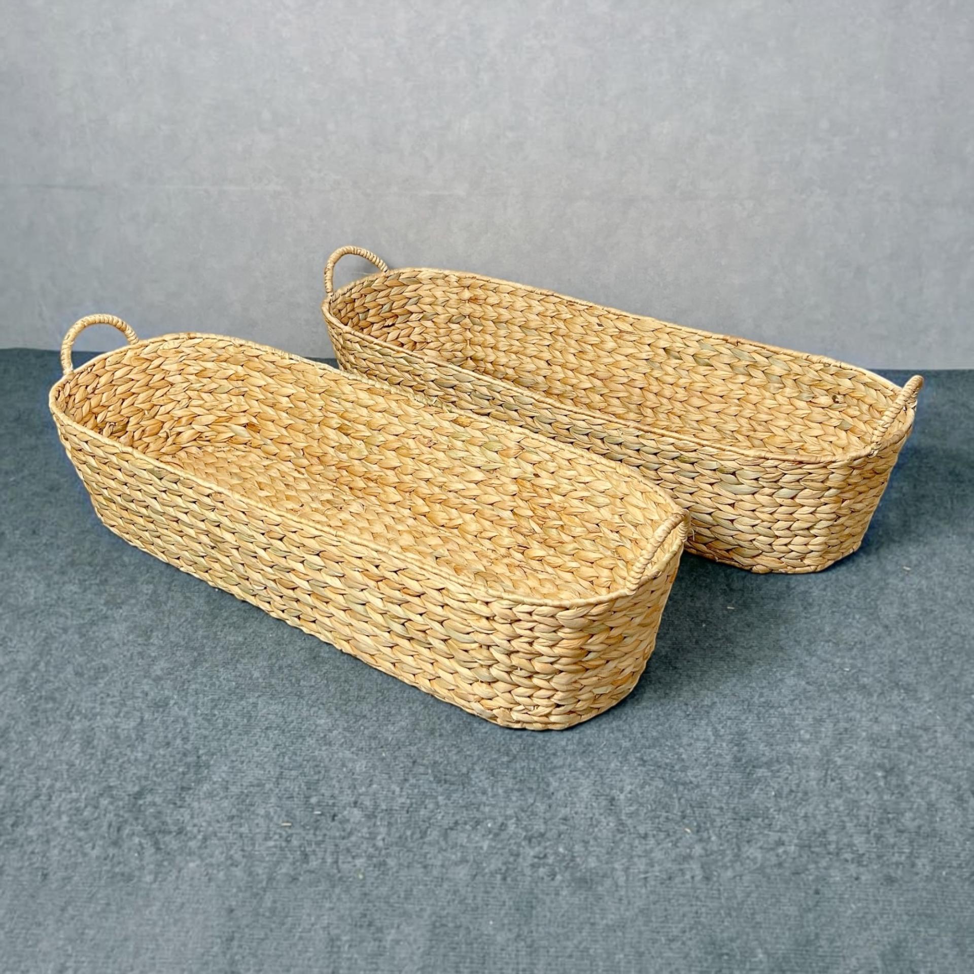 Handwoven Water Hyacinth Gift Basket