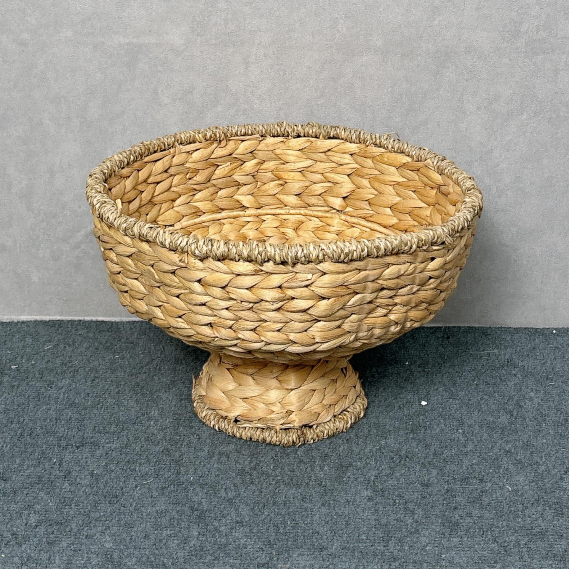 Handwoven Water Hyacinth Fruit Bowl