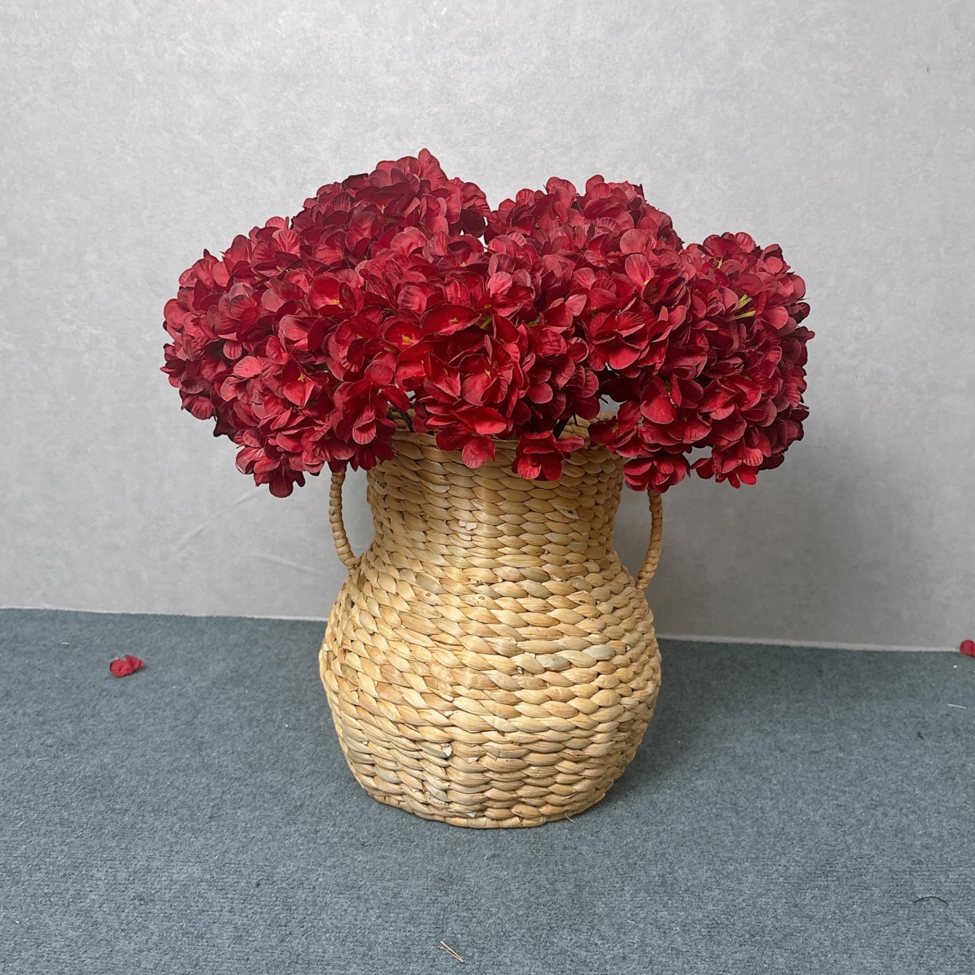 Handwoven Water Hyacinth Decorative Vase