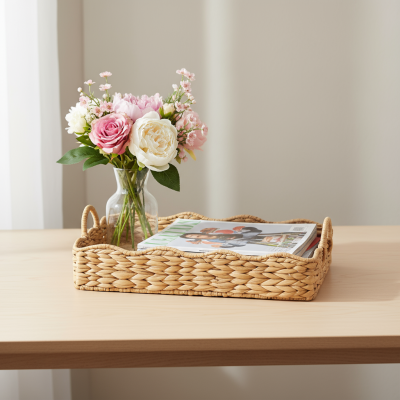 Hyacinth Tray with Handles